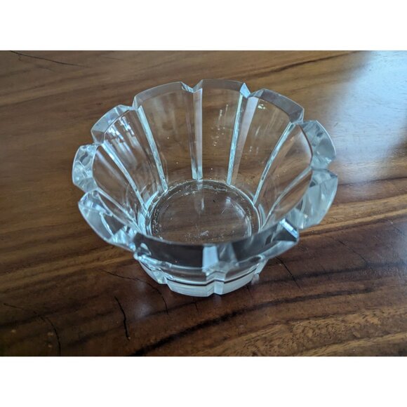 VTG Orrefors Stenhammar Clear Crystal Centerpiece Bowl Sweden 7" - Picture 9 of 9